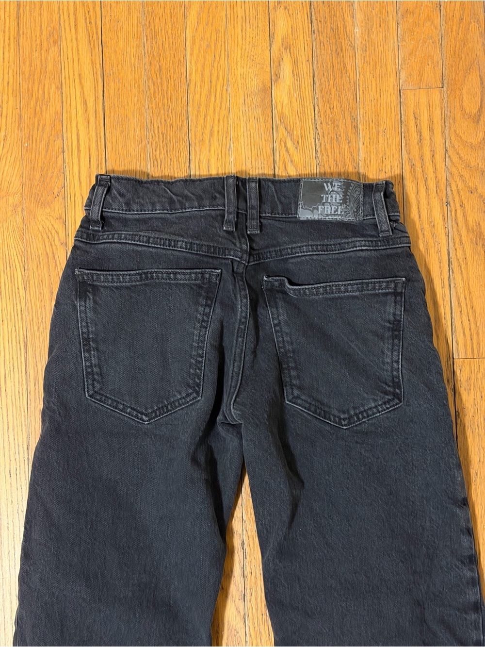 We The Free Risk Taker High Rise Straight Black Jeans - Women’s 24 - Picture 6 of 12